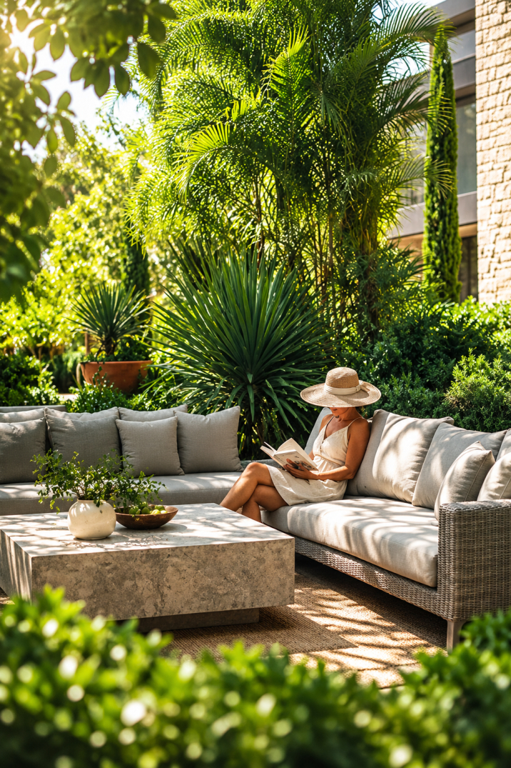 Landscape Garden with Open-Air Sit-Outs